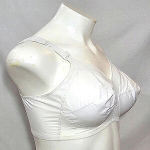 44D Exquisite Form 532 Original Wire Free Pointy‎ Bullet Bra White NWOT